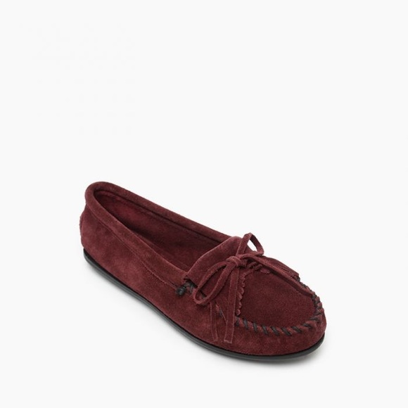 "Kilty" Suede Moccasins by Minnetonka® - Picture 1 of 4